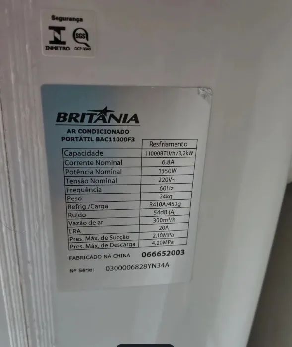 Ar portátil Britania 11000 btus - Foto 5