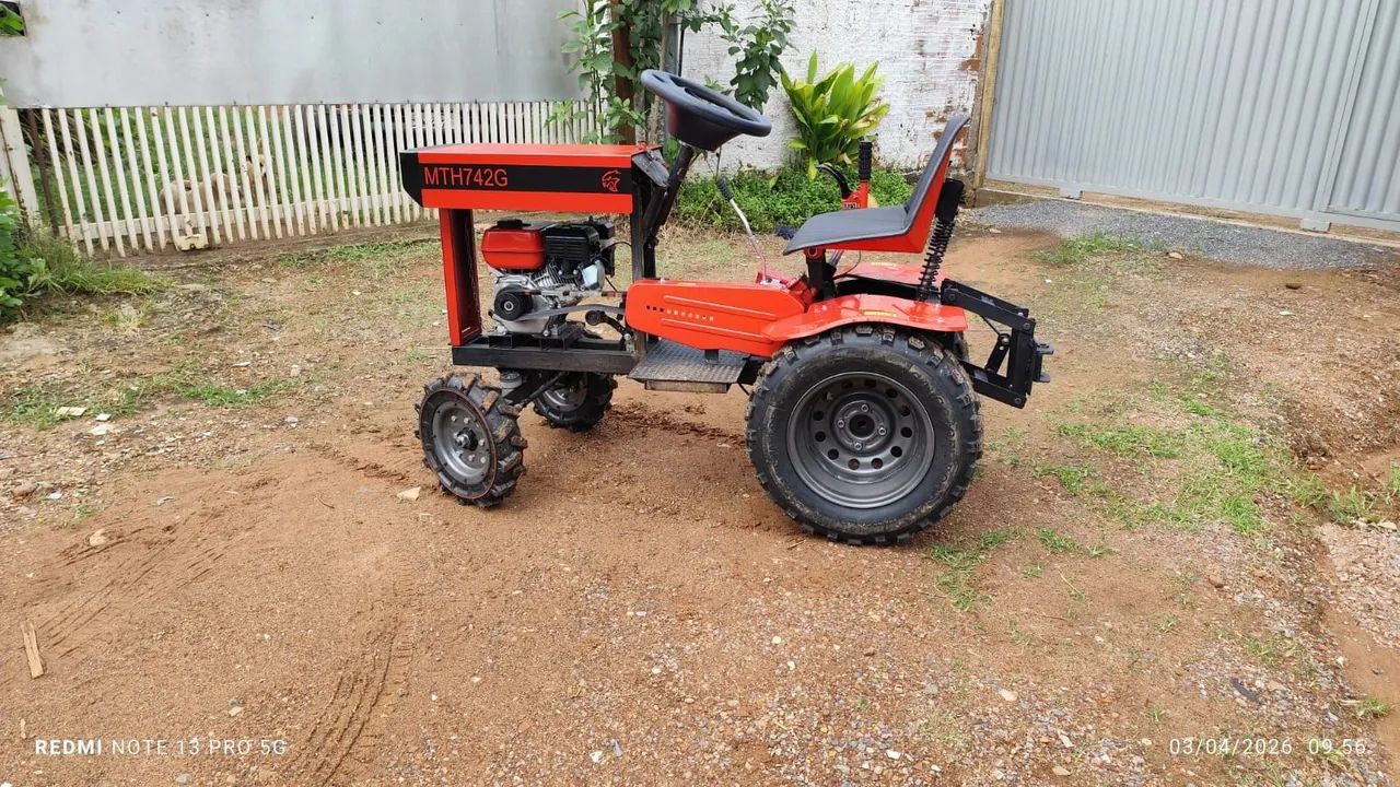 Micro Trator MTH742G a Gasolina para pequenas propiedades, hortifruti e uso recreativo - Foto 6