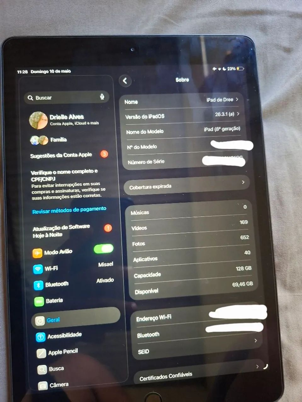 Ipad 8? geração 128gb cinza espacial  - Foto 3