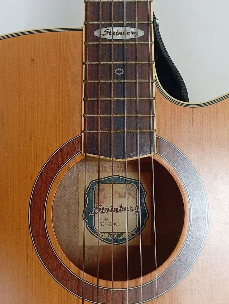 Violão strinberg eletroacústico SC-20C + capa e alça  - Foto 4