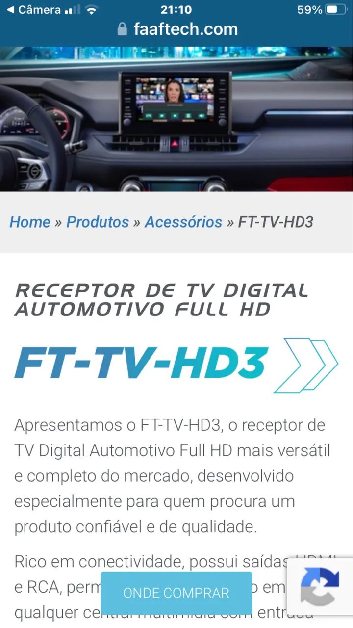 Receptor automotivo Digital Full D3 - Foto 3