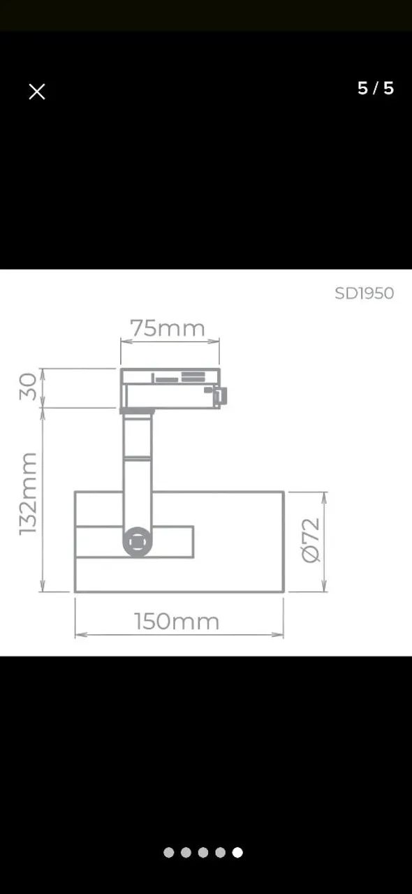 Trilho Stella + 6 spots LEd p/ trilho PAR 20 - Foto 3