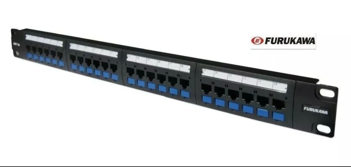 Patch Panel Furukawa 24 Portas CAT5e - Rack 19?