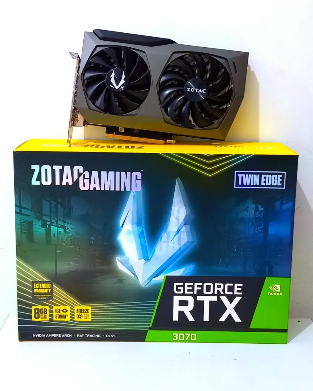 RTX 3070 ZOTAC TWIN EDGE OC 8GB GDDR6 256 BITS COMPLETA! - Foto 6