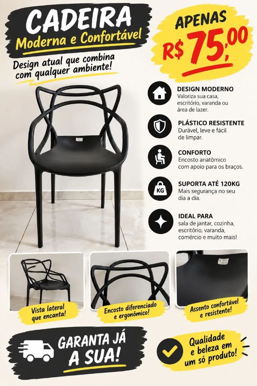 CADEIRAS EM PLÁSTICO ( ALEGRAA)