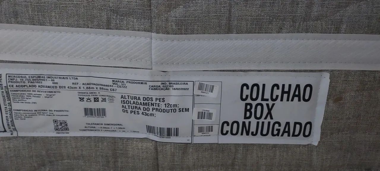 Cama box conjulgada D28 solteiro. - Foto 3