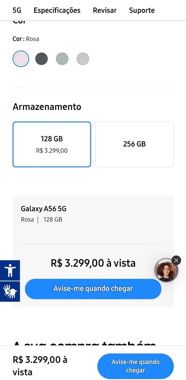 Samsung a56 128gb 8 ram NFC  - Foto 2