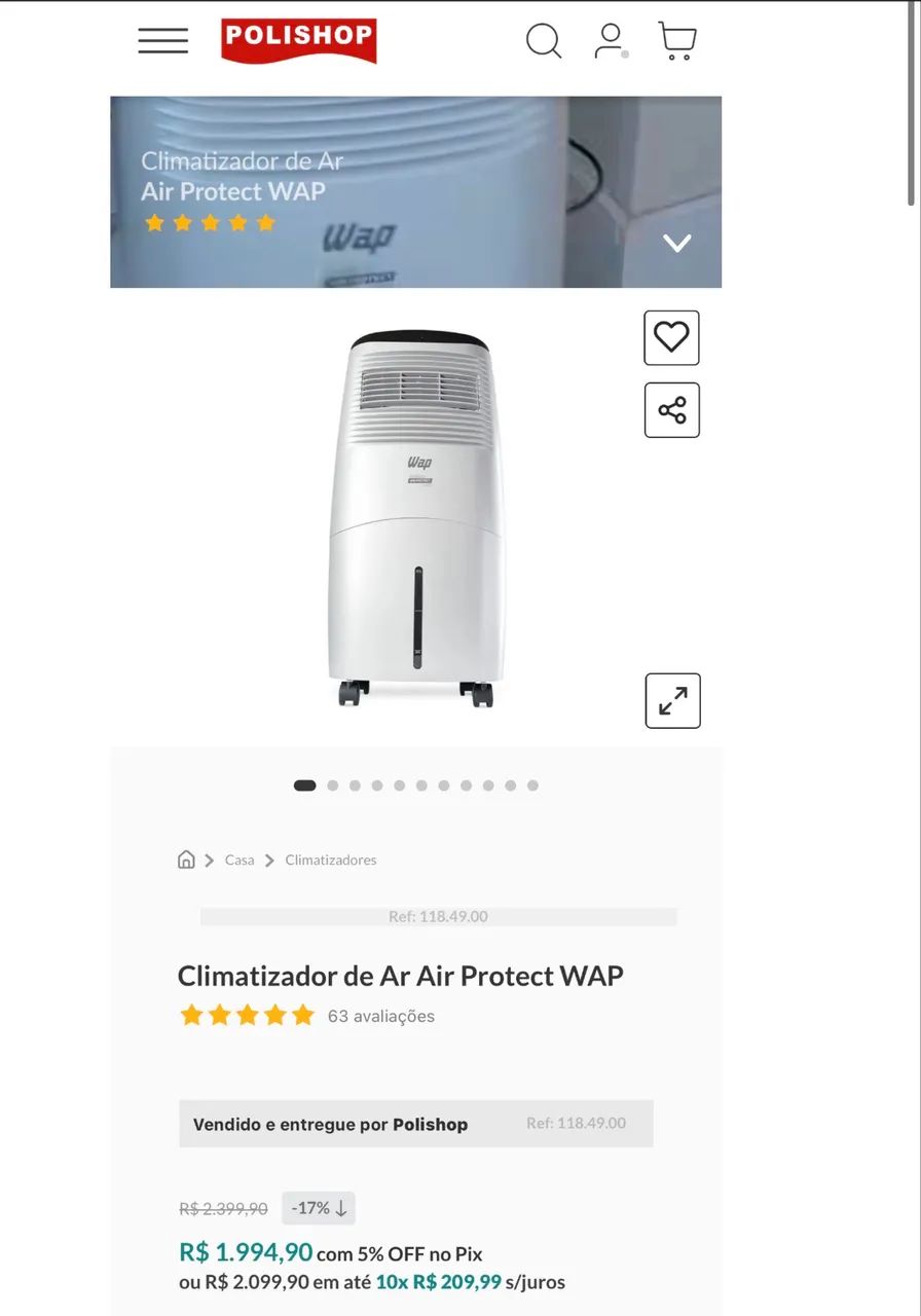 Climatizador de ar Polishop - Foto 3
