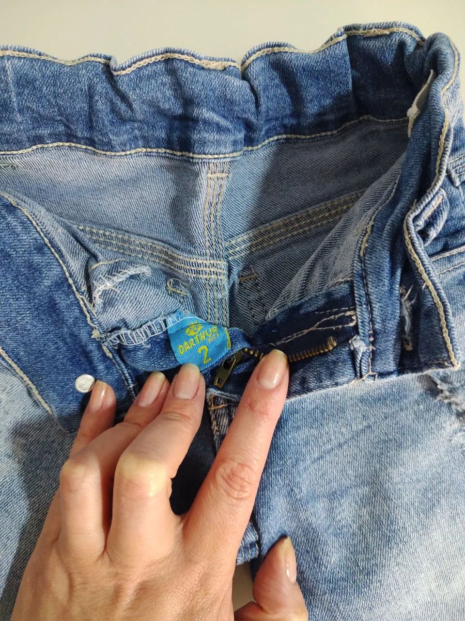 Bermudas infantis jeans. Preço de cada - Foto 3