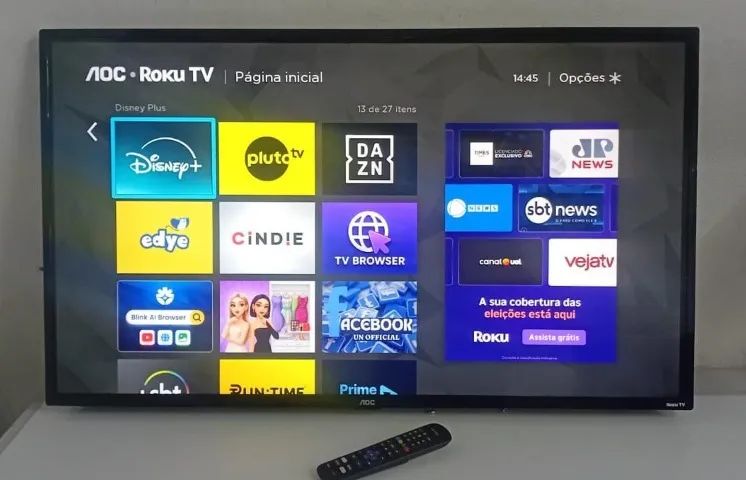 Smart Tv 43 Polegadas Aoc Roku Tv Obs: Não Acompanha Pézinho  - Foto 2
