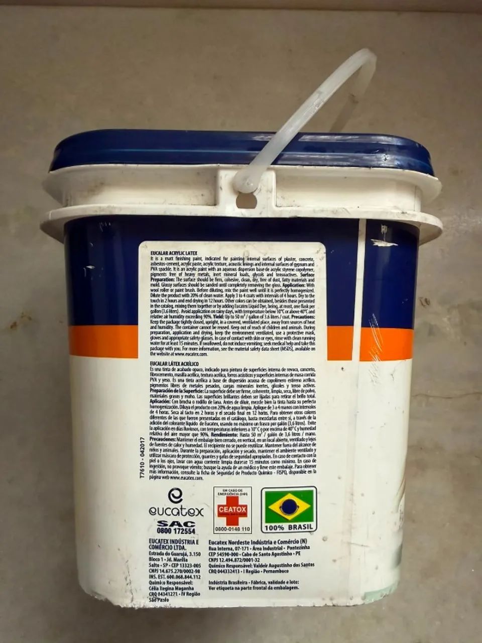 Tinta Látex Acrílico Interior Econômico Branco Fosco 3,6l - Foto 2