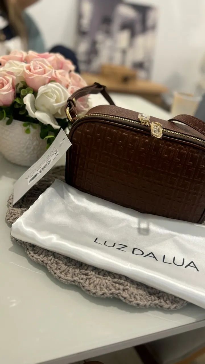 Bolsa Luz da Lua Marrom NOVA  - Foto 4
