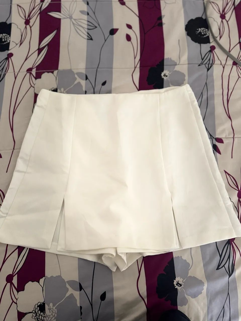 Short saia branco 