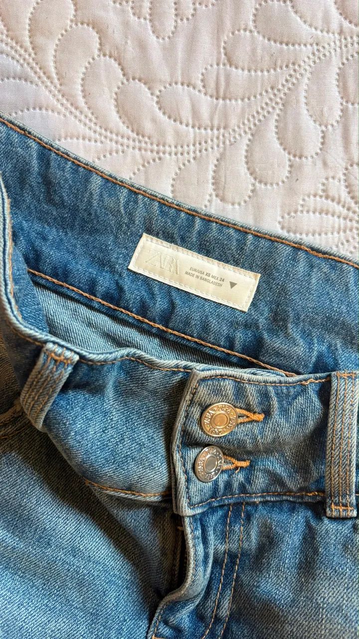 Saia-Short Jeans Zara - Foto 3