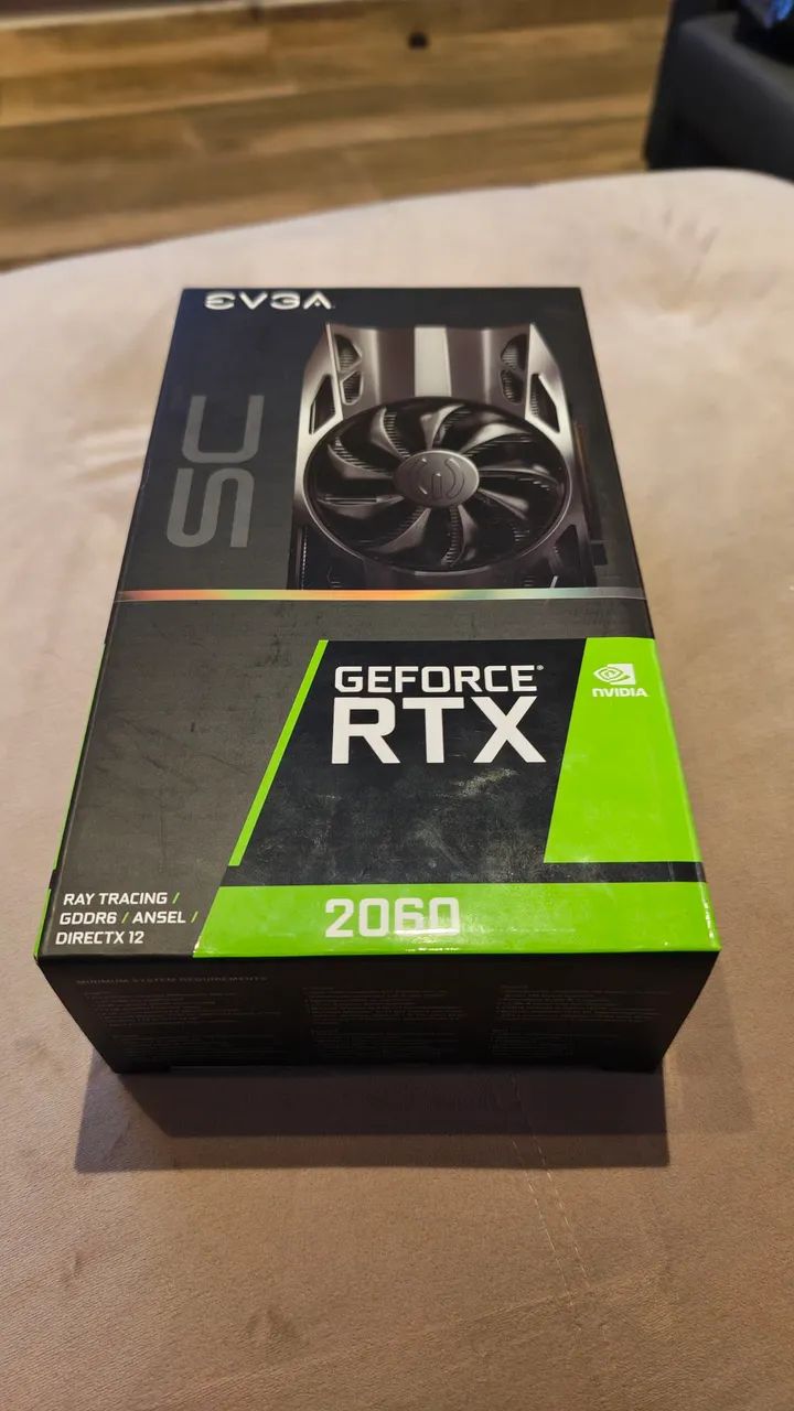 Caixa da RTX 2060 EVGA
