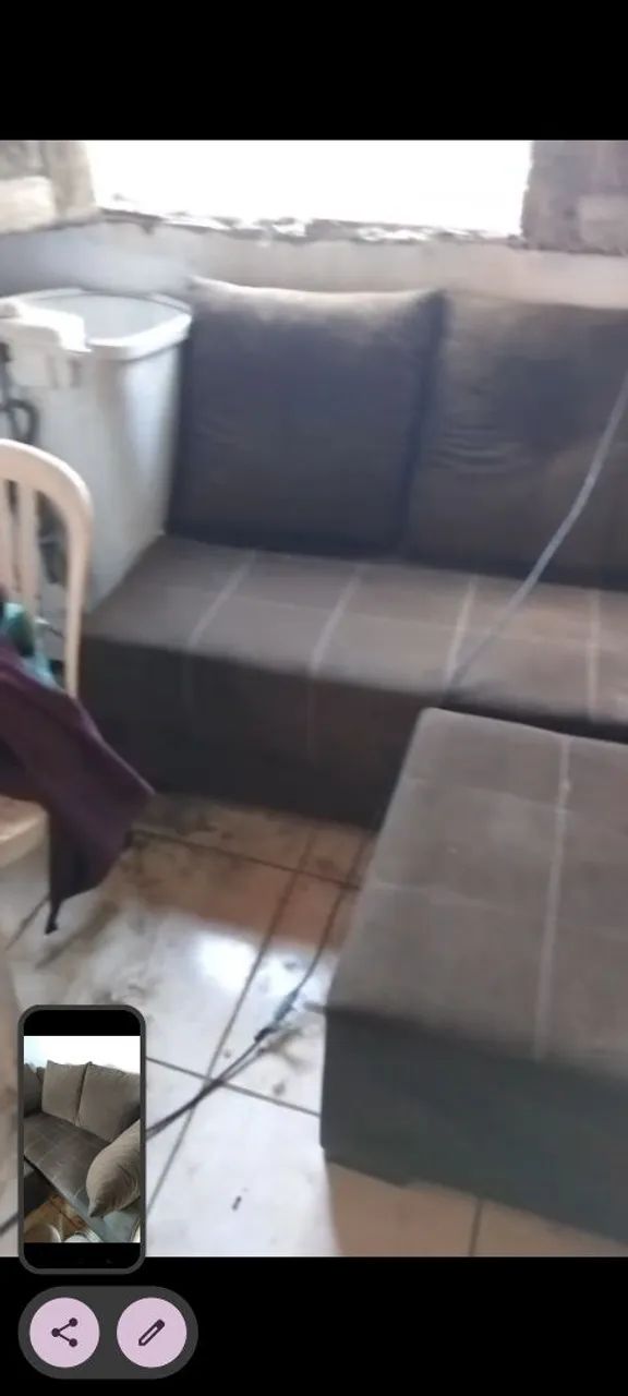 Vendo sofá usado 3 lugares 1500,00