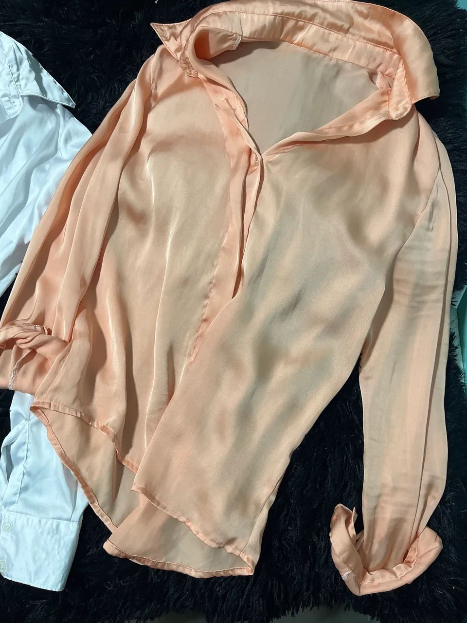 Camisas de seda feminina  - Foto 2