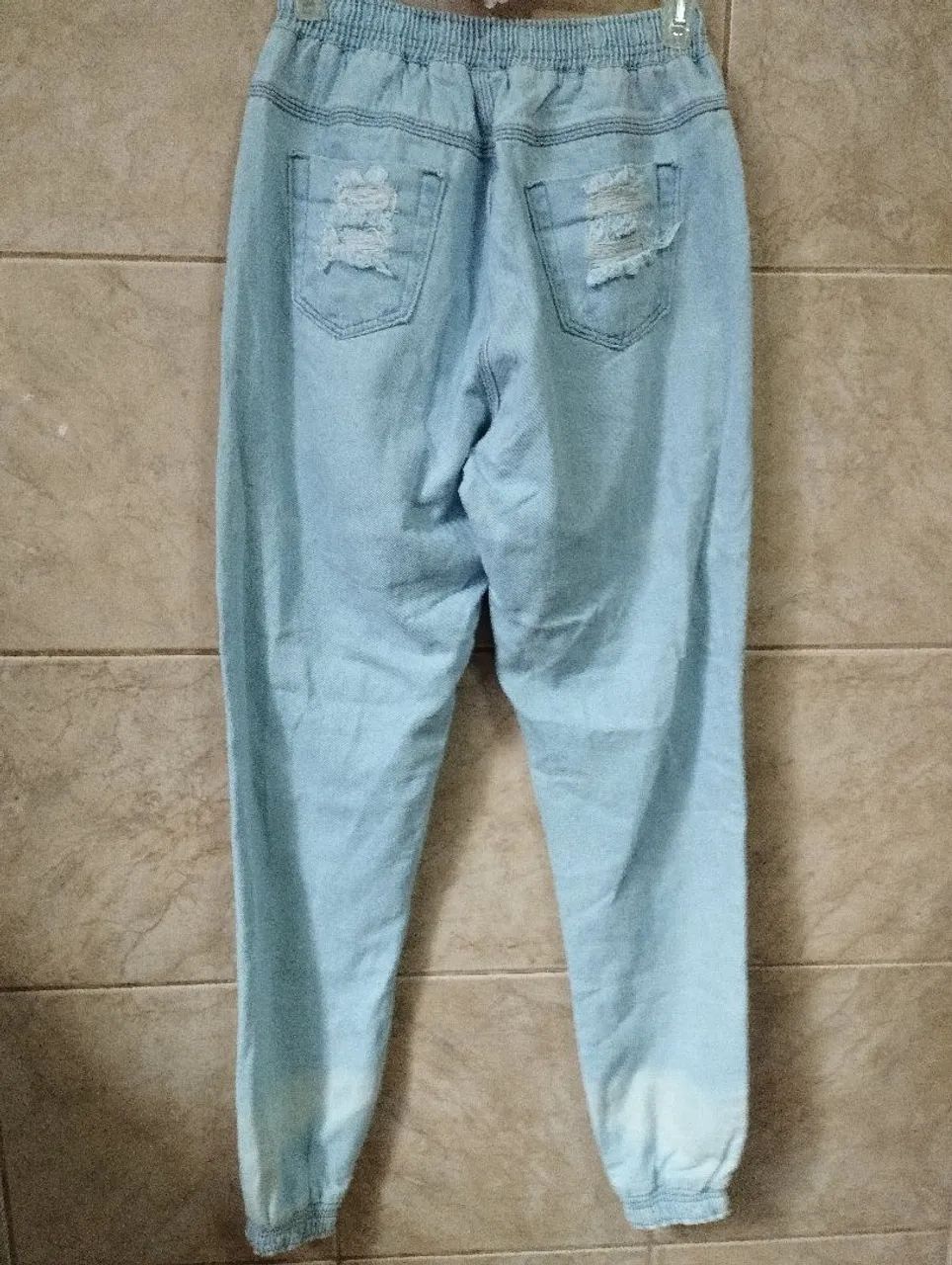 Calça jeans destroyed jogger nova n.46 - Foto 3