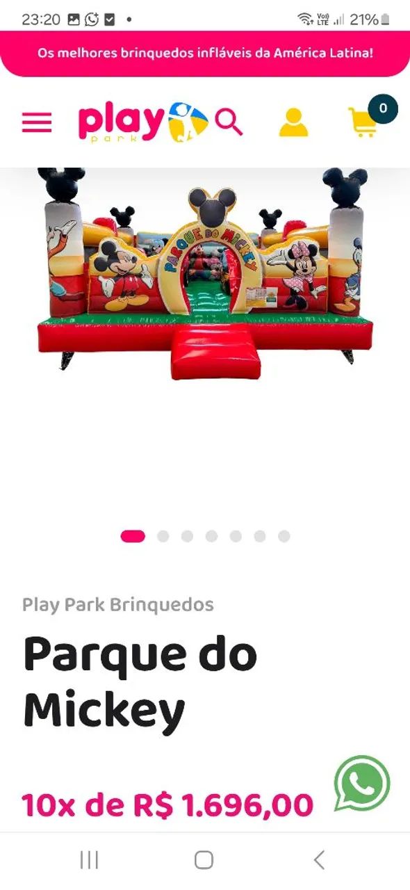 Vendo brinquedo inflável Parque do Mickey - Foto 5