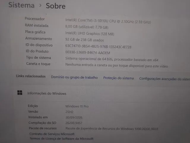 NOTEBOOK POSITIVO MASTER N4340 I3 11° GERAÇÃO - Foto 3