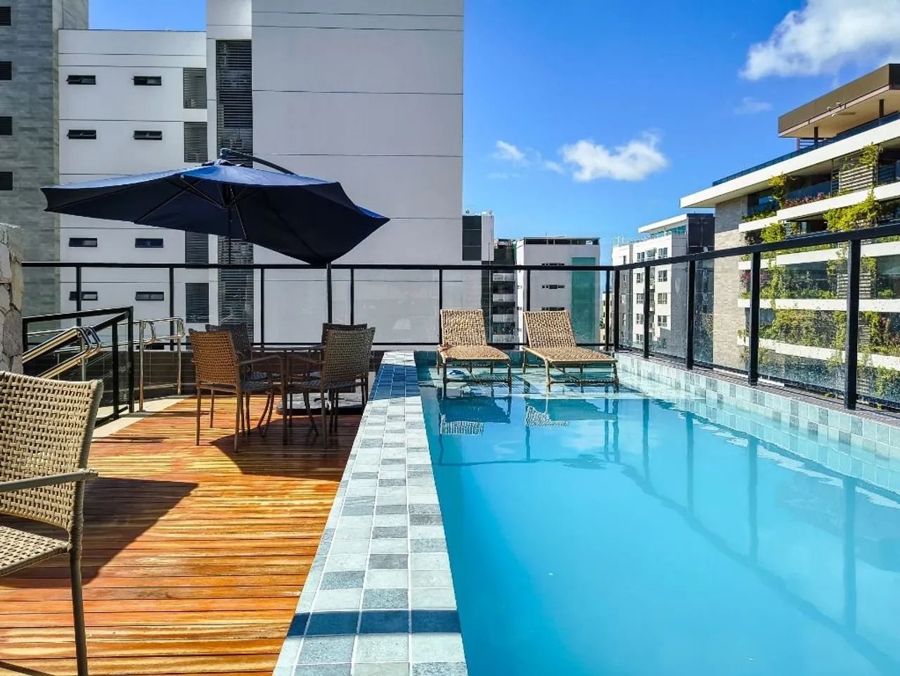 Flat mobiliado de 21 m² em Intermares, com piscina, churrasqueira, vaga e segurança 24h, a - Foto 5