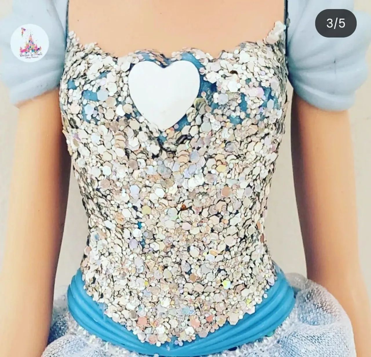 Boneca Princesa Disney Cinderela Hasbro - Foto 3