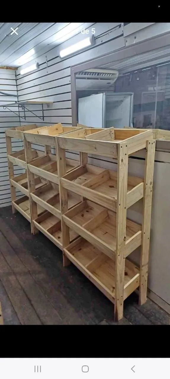 Prateleiras/ gôndolas/ ilhas/ central para hortfruti/ quitanda/ mercado  - Foto 4