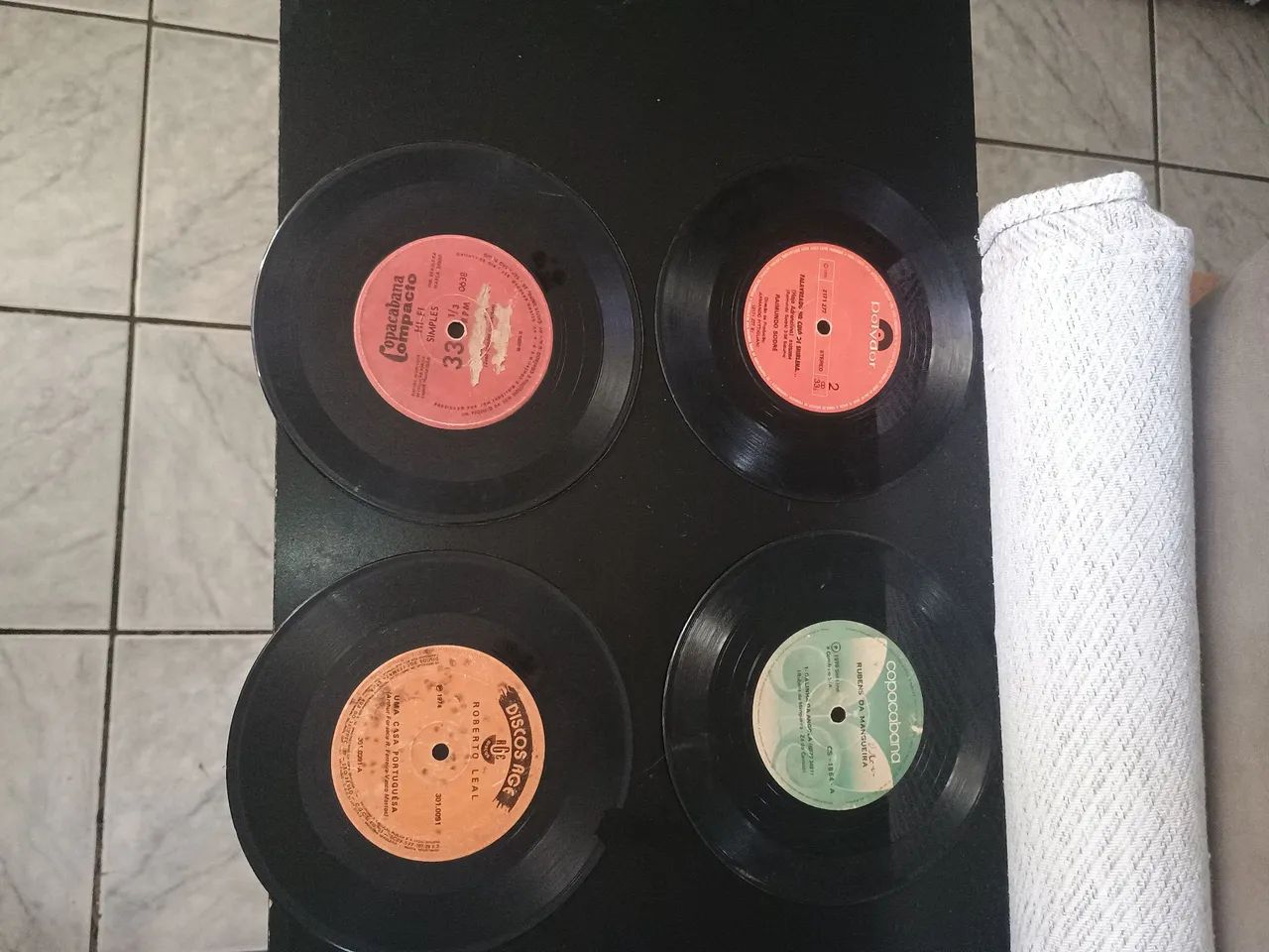 Discos de vinil variados 