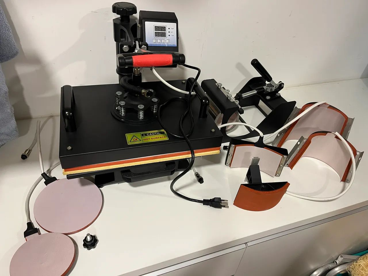 Prensa térmica sublimação 8 em 1 plana 
