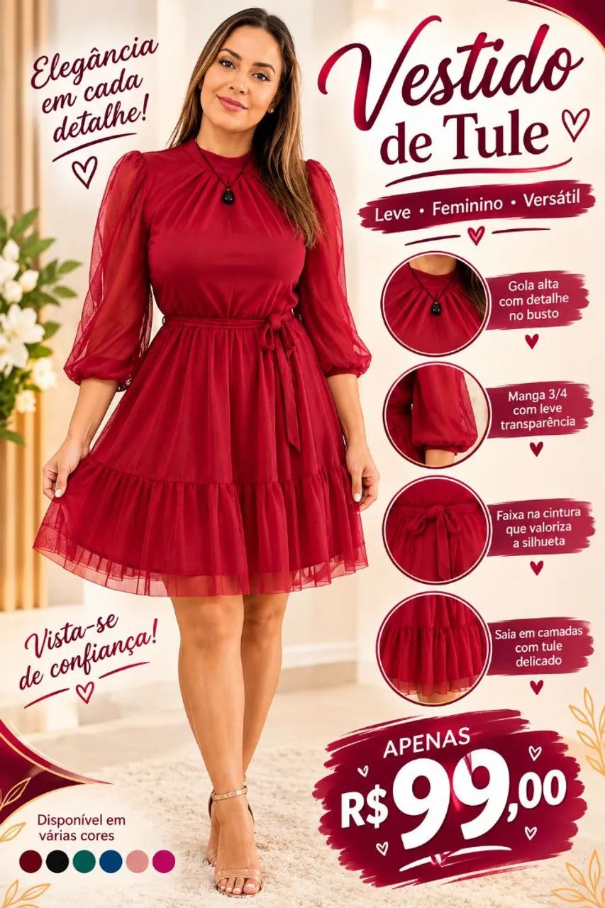 vestido de tule belíssimo 