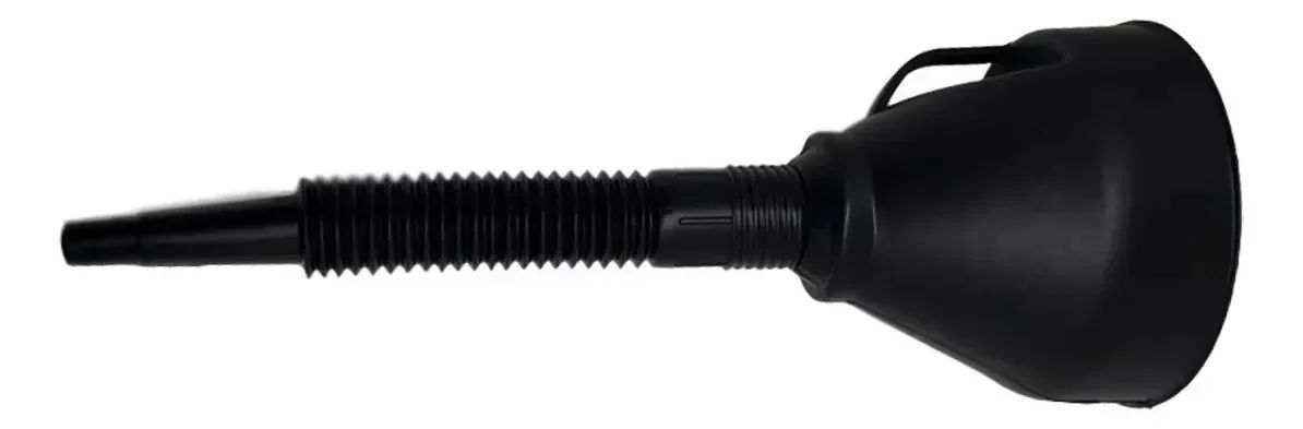 Funil Plástico Flexível 35cm com Peneira para Óleo e Combustível - Foto 5
