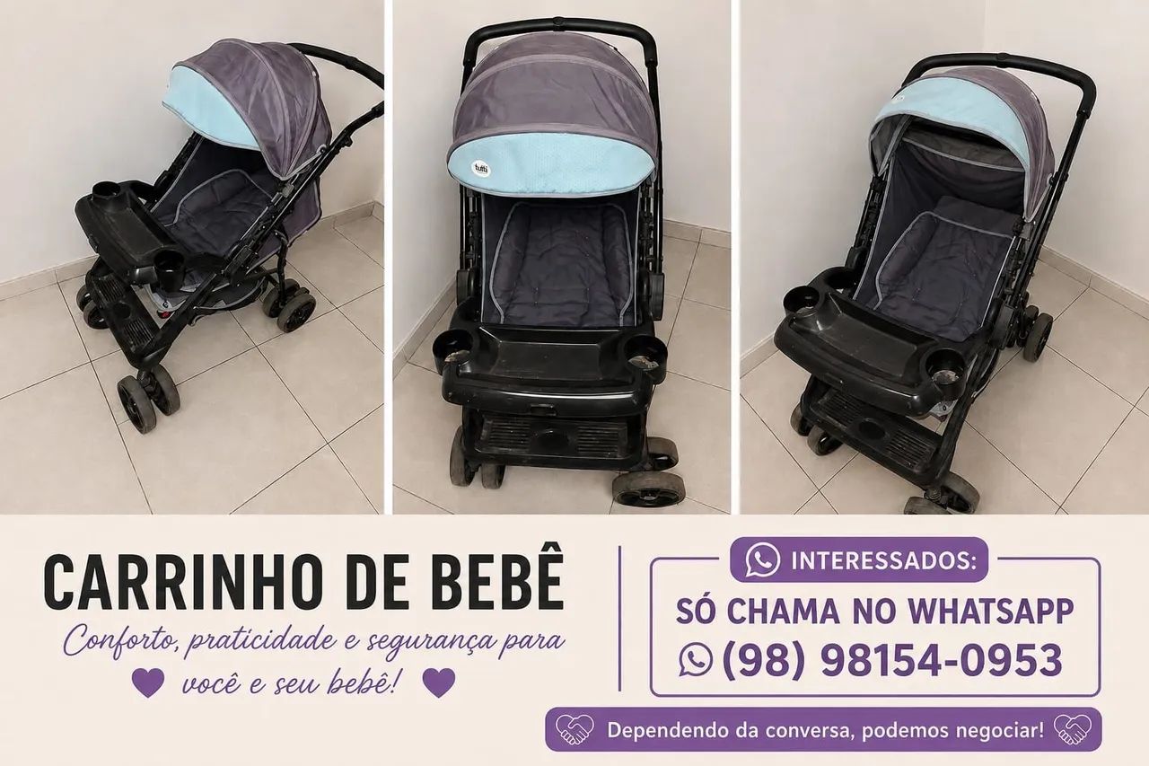 Carrinho de bebê drobavel 