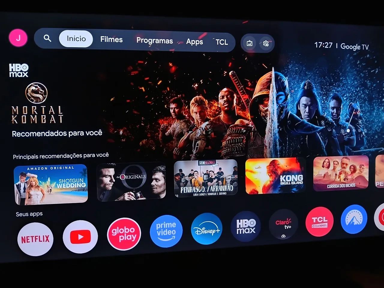 Vendo TV marca  TCL 65 polegadas 