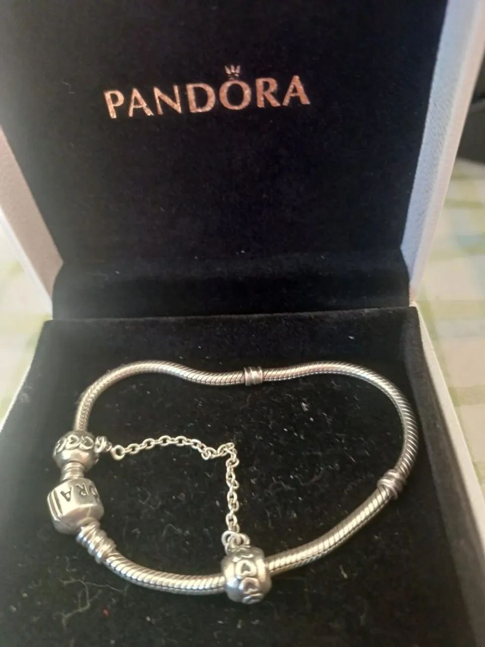 Pulseira Pandora 21cm original na caixa  - Foto 3