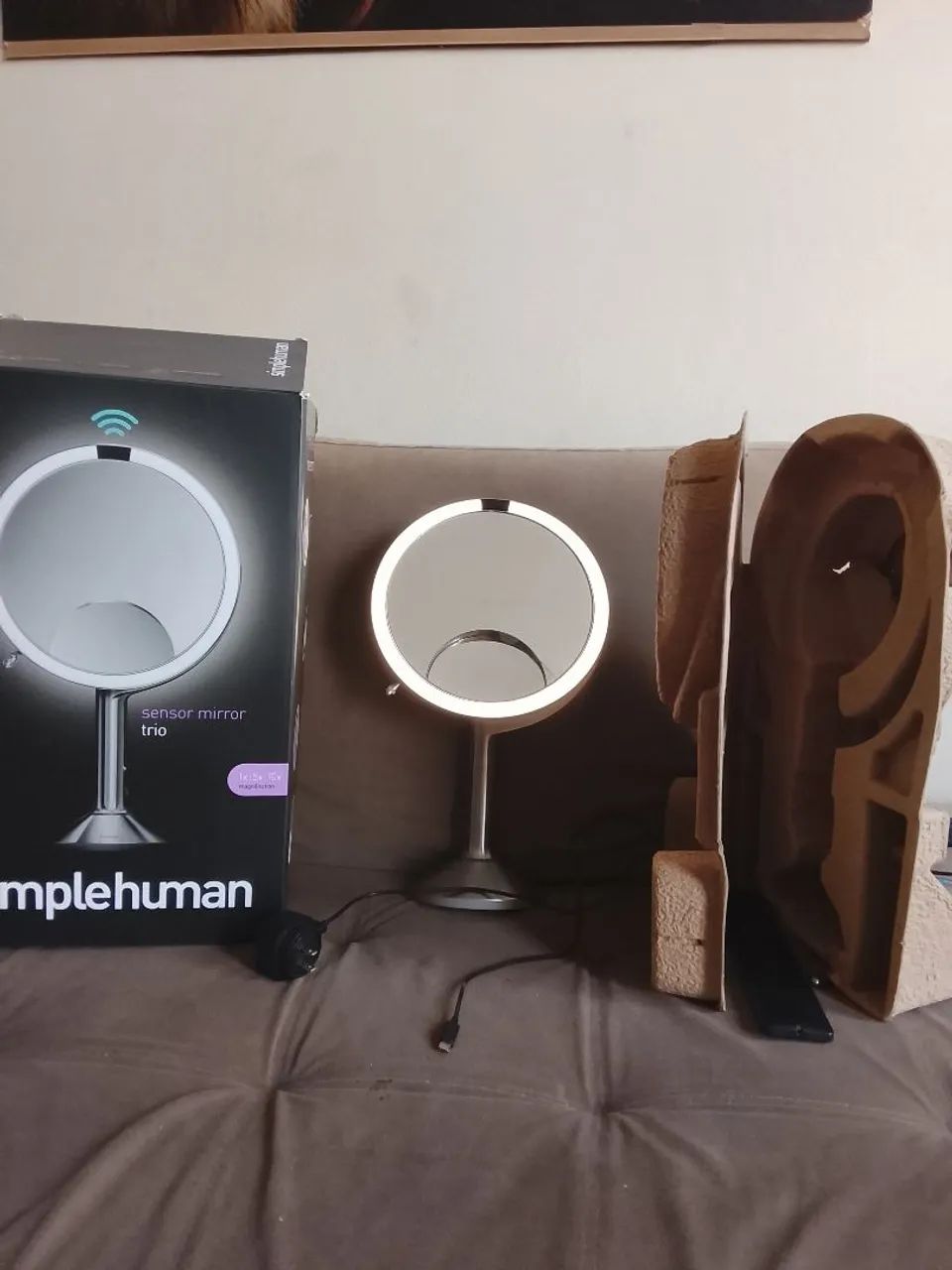 ESPelho SIMPLEHUMAN SENSOR MIRROR TRIO - NOVO, SEM USO! - Foto 4