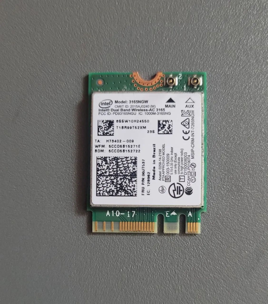 Placa wifi do lenovo S145 funcionando perfeitamente 