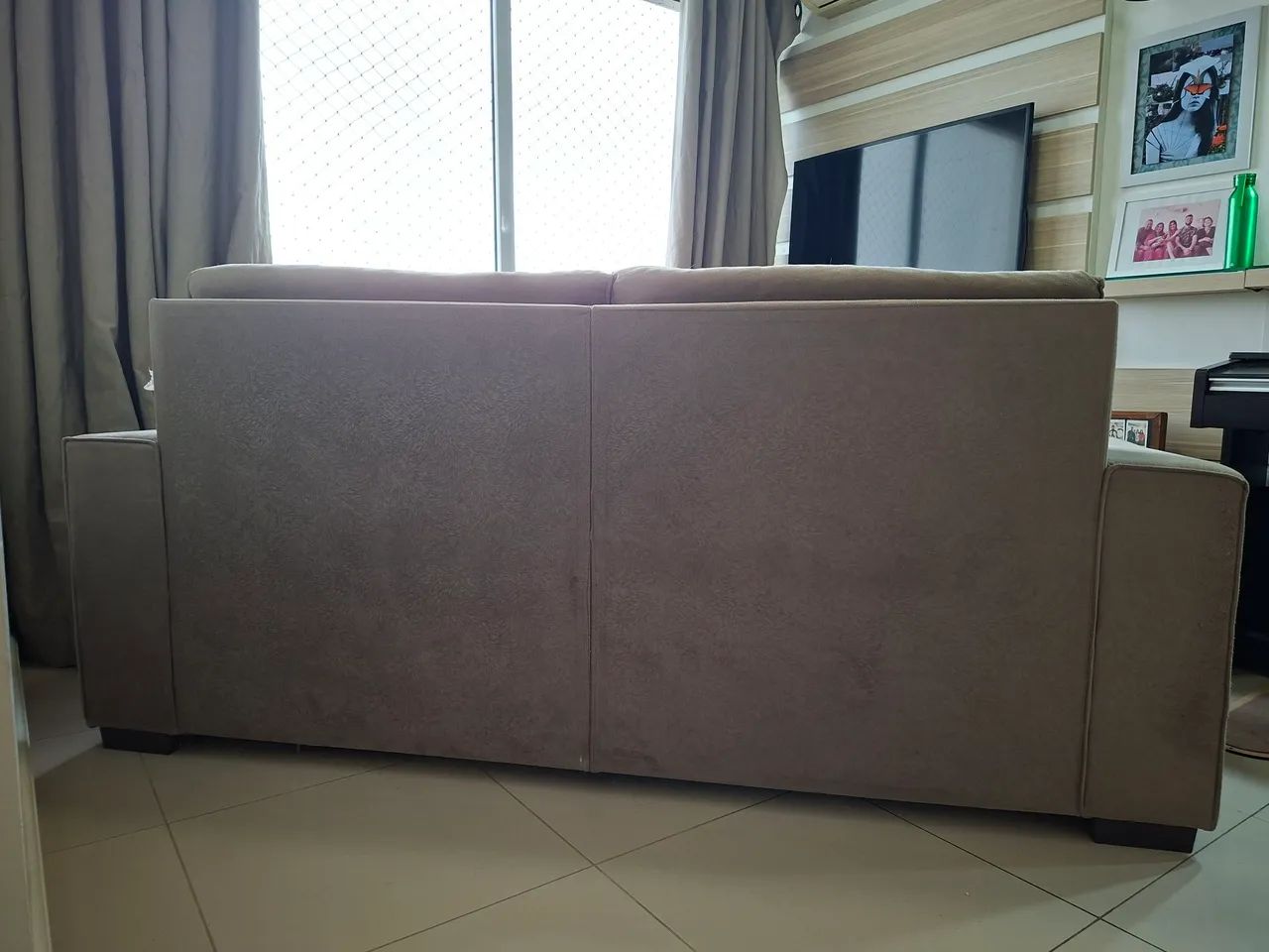 Sofá suede retrátil  - Foto 4