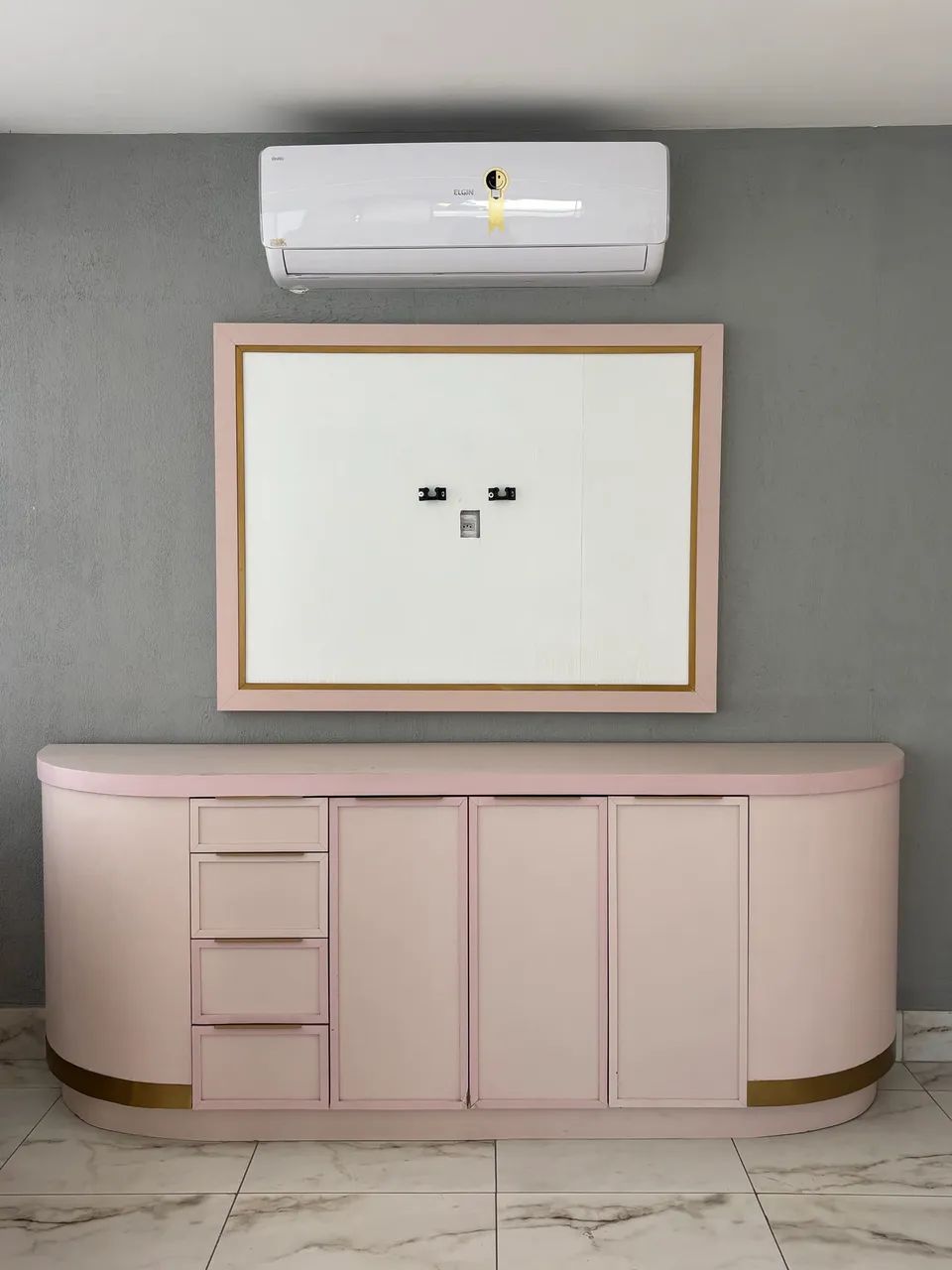 Balcão e painel em mdf 