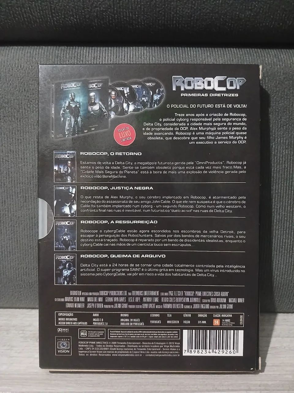DVD - Robocop Primeiras Diretrizes - Série Completa 4 DVD Original  - Foto 3