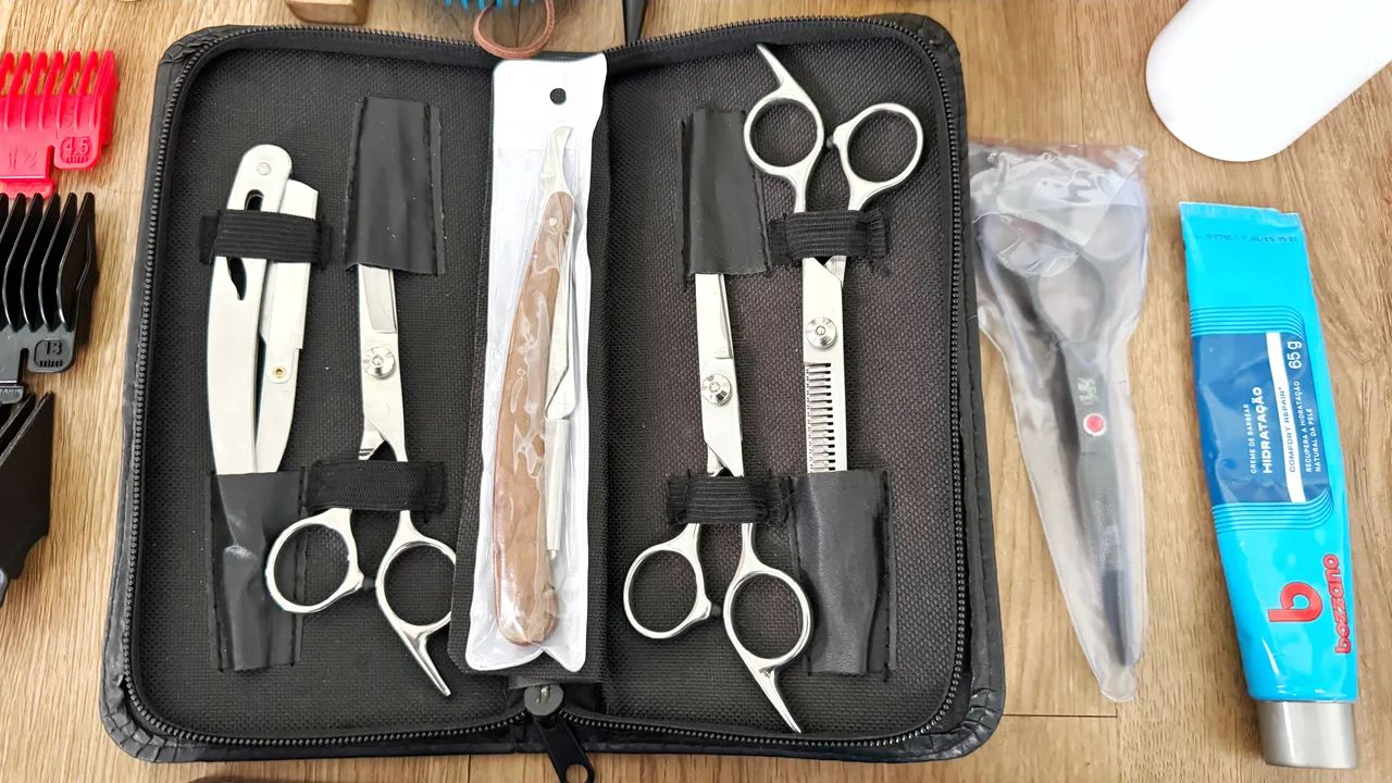 KIT MAQUINA DE CORTE BARBEIRO - Foto 2