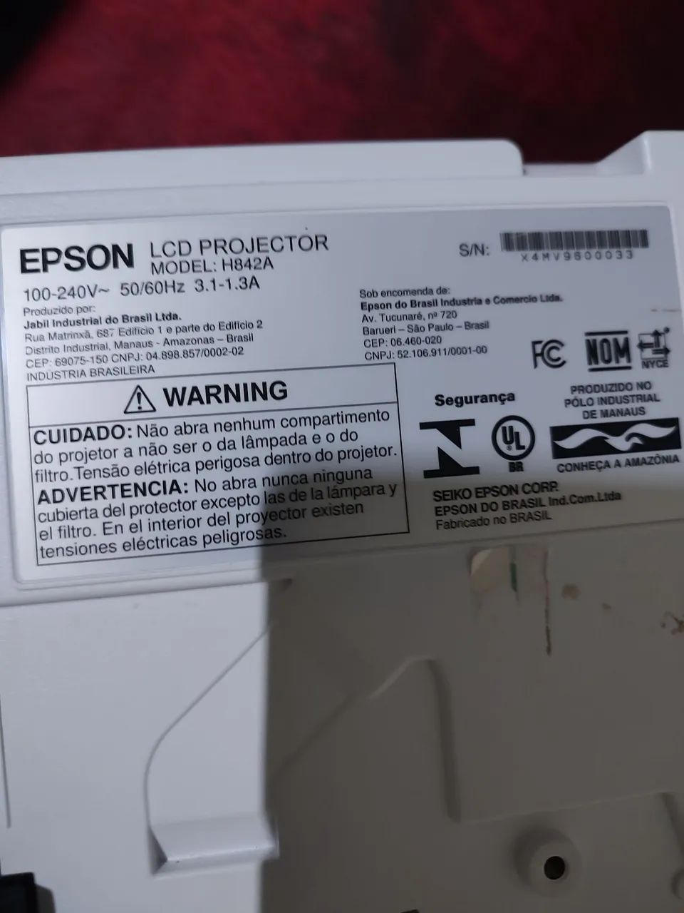Projetor Epson S41+ Lite usado - Foto 4