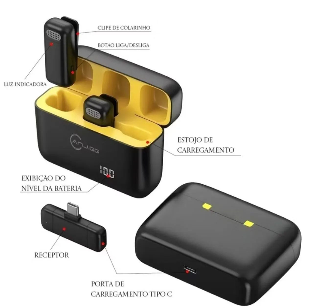 Microfone de Lapela  - Foto 2