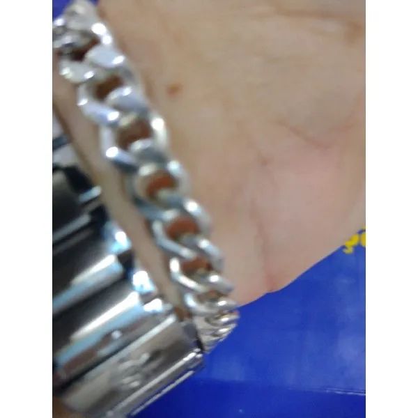 Pulseira Prata 950 de Lei Maciça 40 Gramas 7 mm - Foto 2