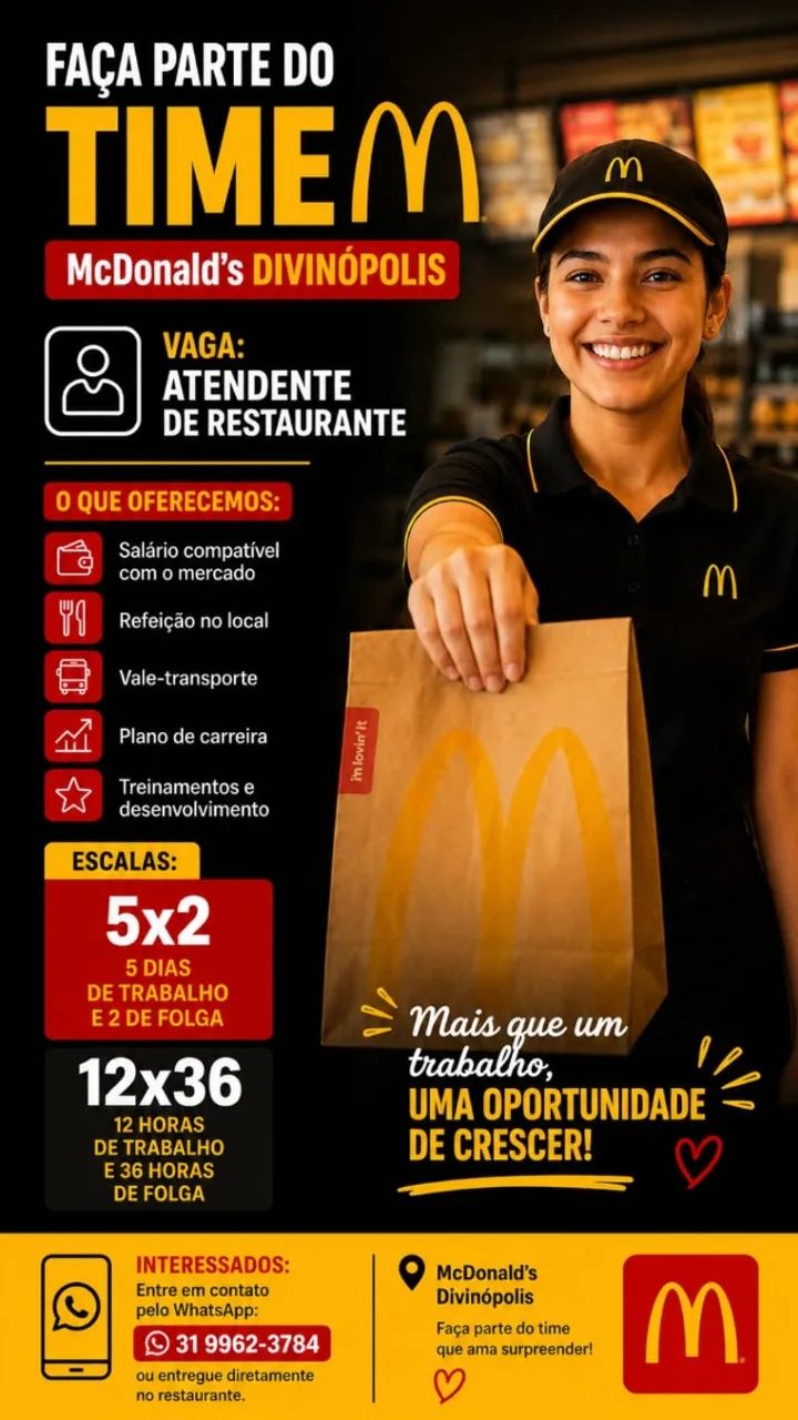 Vaga de Emprego em Divinópolis