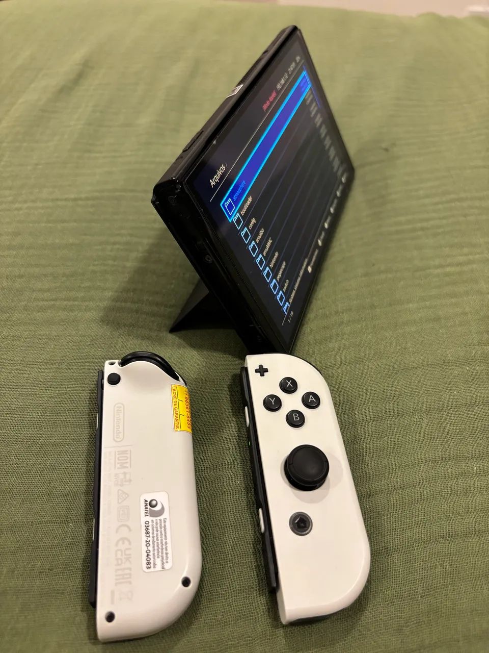 Switch OLED Branco Desbloqueado - Foto 2