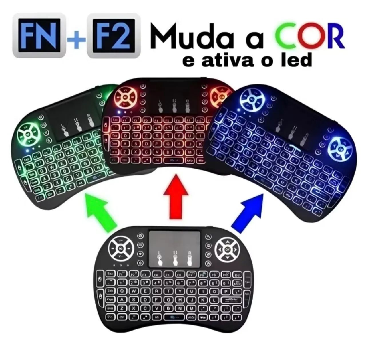 Mini Controle Teclado Bluetooth Sem Fio  - Foto 4