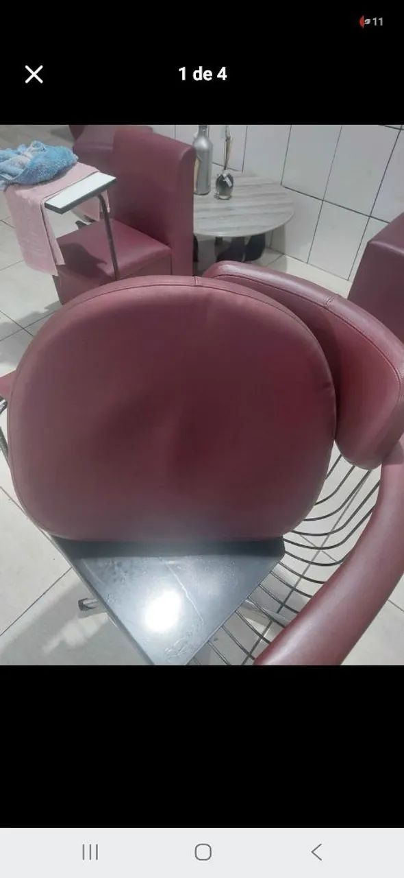 Cadeira hidráulica para cabeleireiro ou barbeiro  - Foto 3