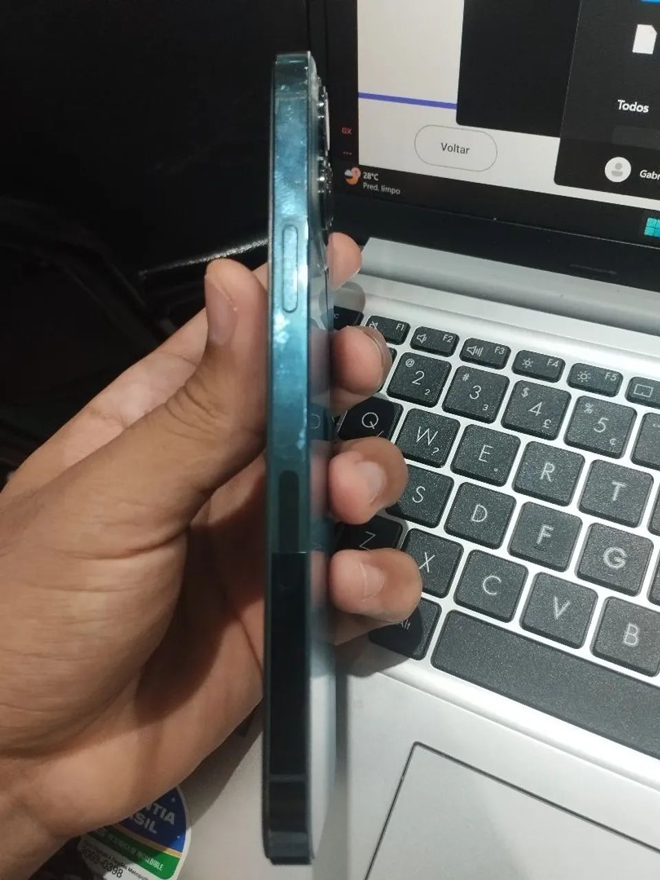 iPhone 12 Pro Max para Peças ou Conserto - No estado / sem Teste de placa. + Caixa