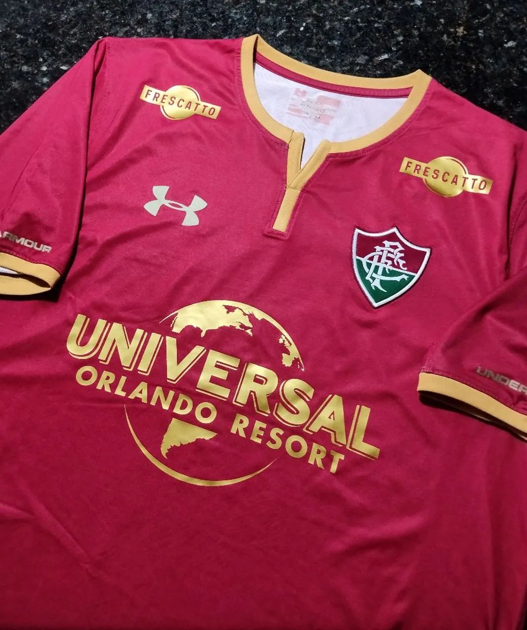 Camisa Fluminense Under Armour Grená 2017 jogador  - Foto 2