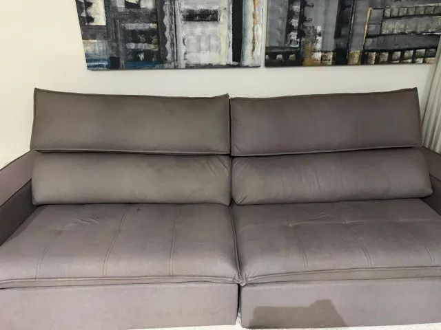Sofá Cinza Retrátil - Foto 2